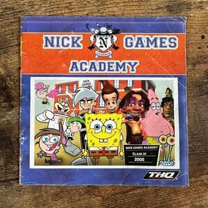 Nick Games Academy THQ 2005 Promo Booklet GBA Gameboy Advance SpongeBob Catalog